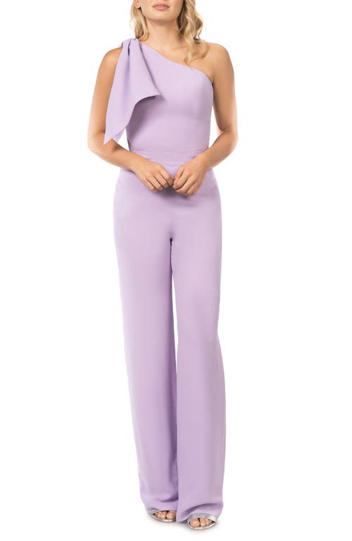 Tiffany One-Shoulder Jumpsuit in Wisteria