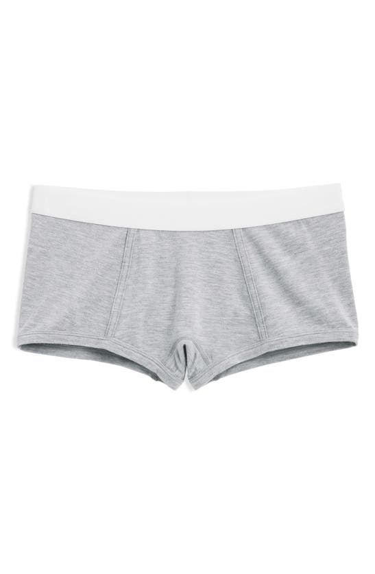 Tomboyx Stretch Modal Boyshorts In Heather Gray