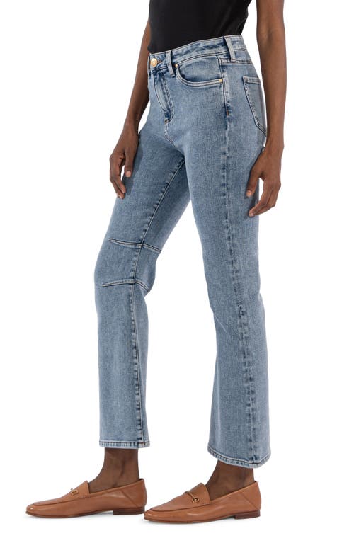 Shop Kut From The Kloth Kelsey Seamed High Waist Ankle Flare Jeans In Sensational