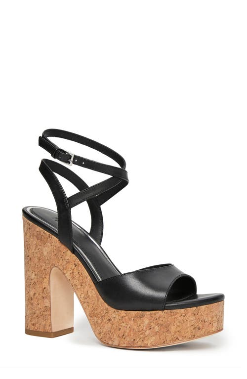 Shop Paige Caprice Ankle Strap Platform Sandal In Black