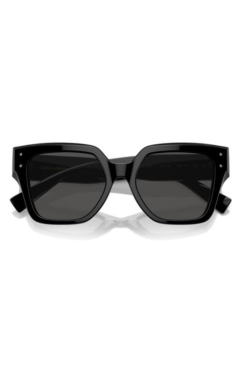 Dolce & Gabbana Dolce&gabbana 52mm Square Sunglasses In Black