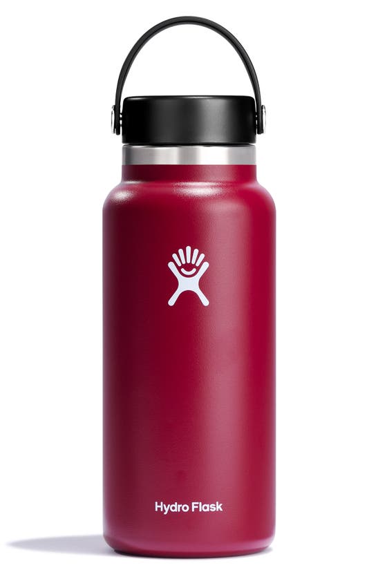 Shop Hydro Flask 32-ounce Wide Mouth Cap Water Bottle In Berry