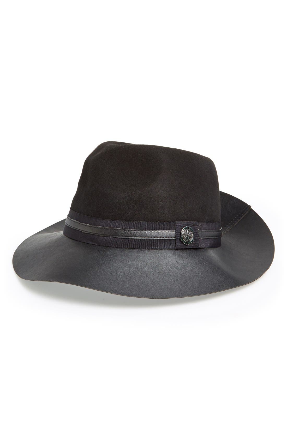 leather panama hat