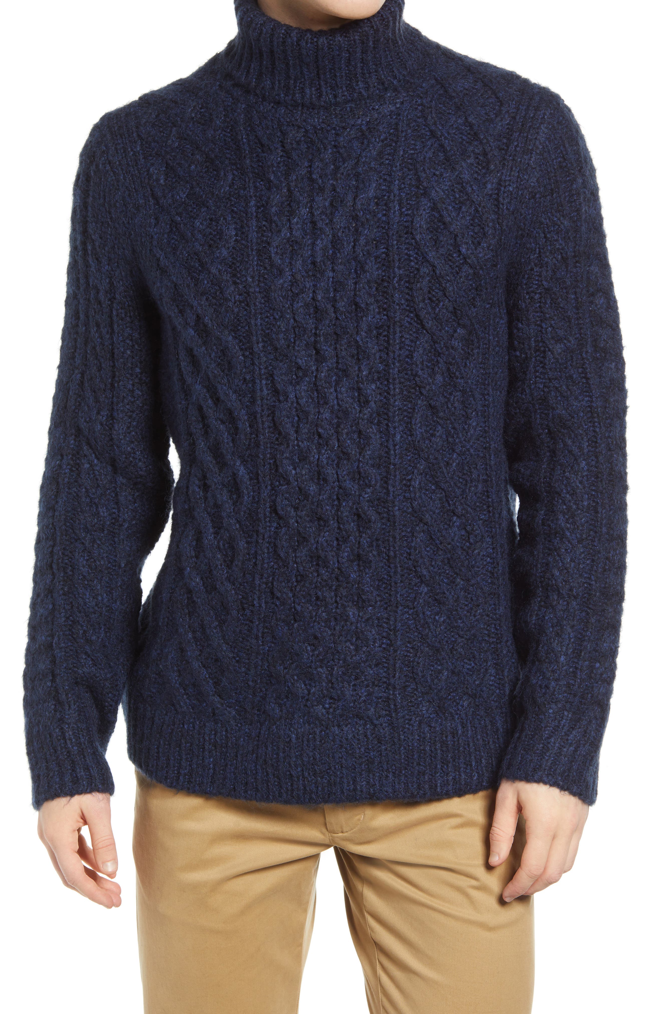 navy blue turtleneck mens