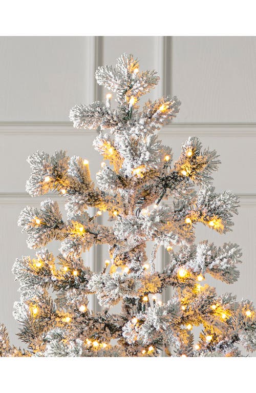 Shop Balsam Hill Frosted Yukon Spruce® Pre-lit Artificial Tree In Green