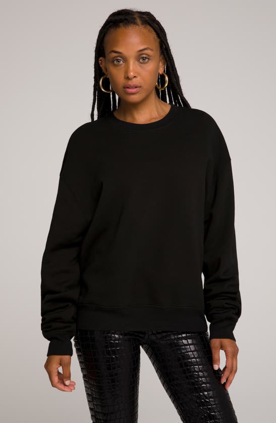 Shop Good American Boyfriend Sweatshirt In Black001