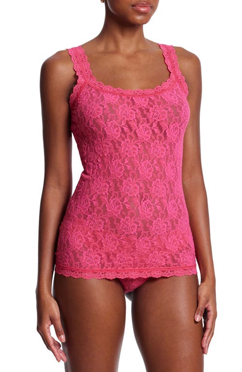 Shop Hanky Panky Lace Camisole In Morning Glory Pink