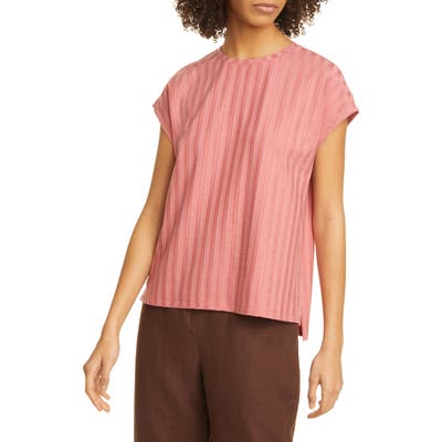 Eileen Fisher Ribbed Top, Pink