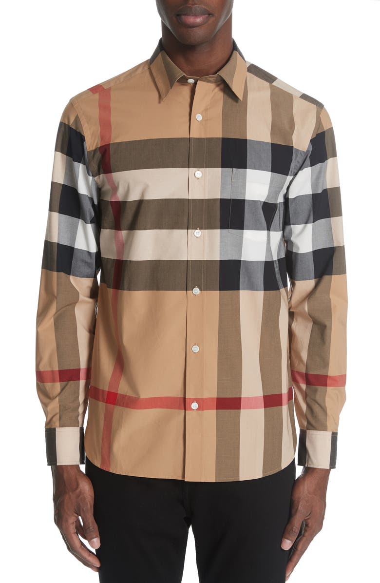 Burberry Windsor Slim Fit Check Sport Shirt | Nordstrom