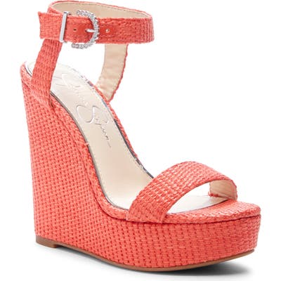 Jessica Simpson Taery Wedge Sandal, Coral