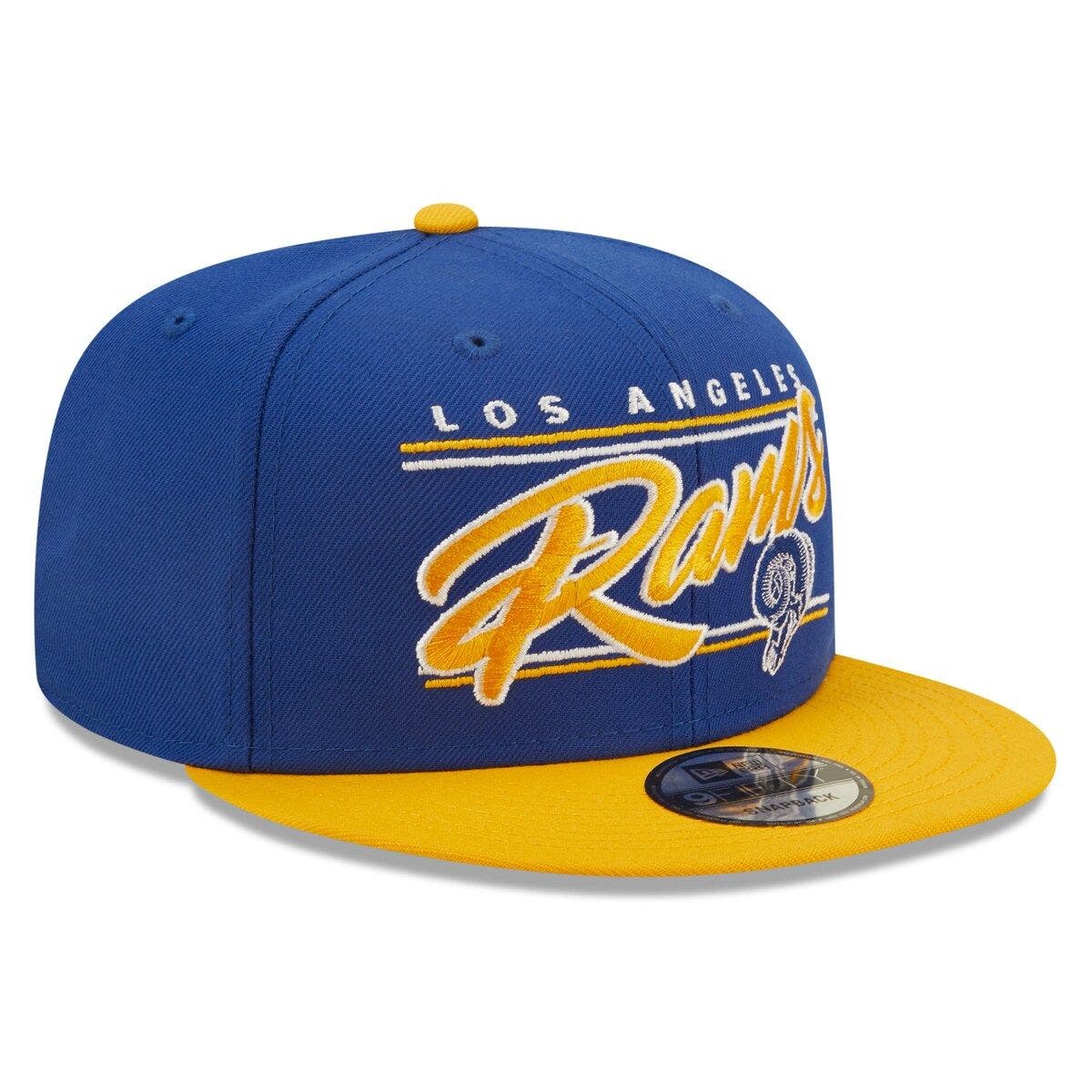New Era Men's New Era Royal/Gold Los Angeles Rams Team Script 9FIFTY ...