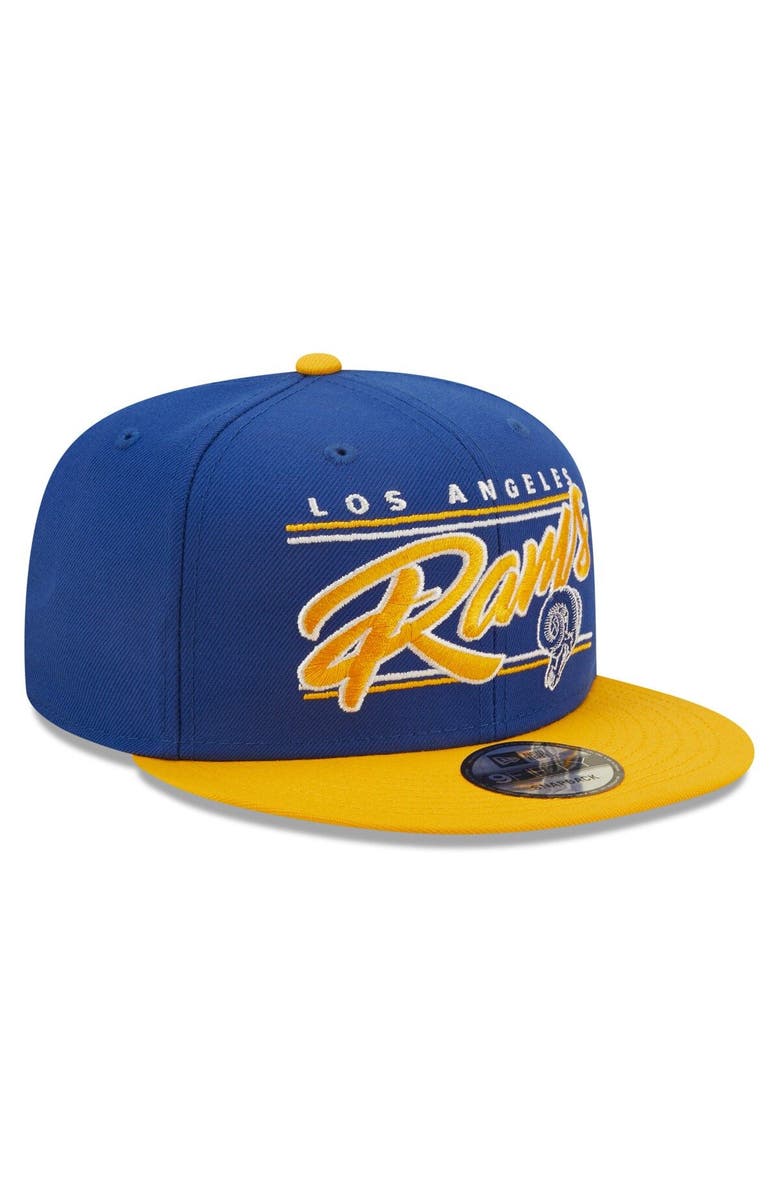 New Era Men's New Era Royal/Gold Los Angeles Rams Team Script 9FIFTY ...