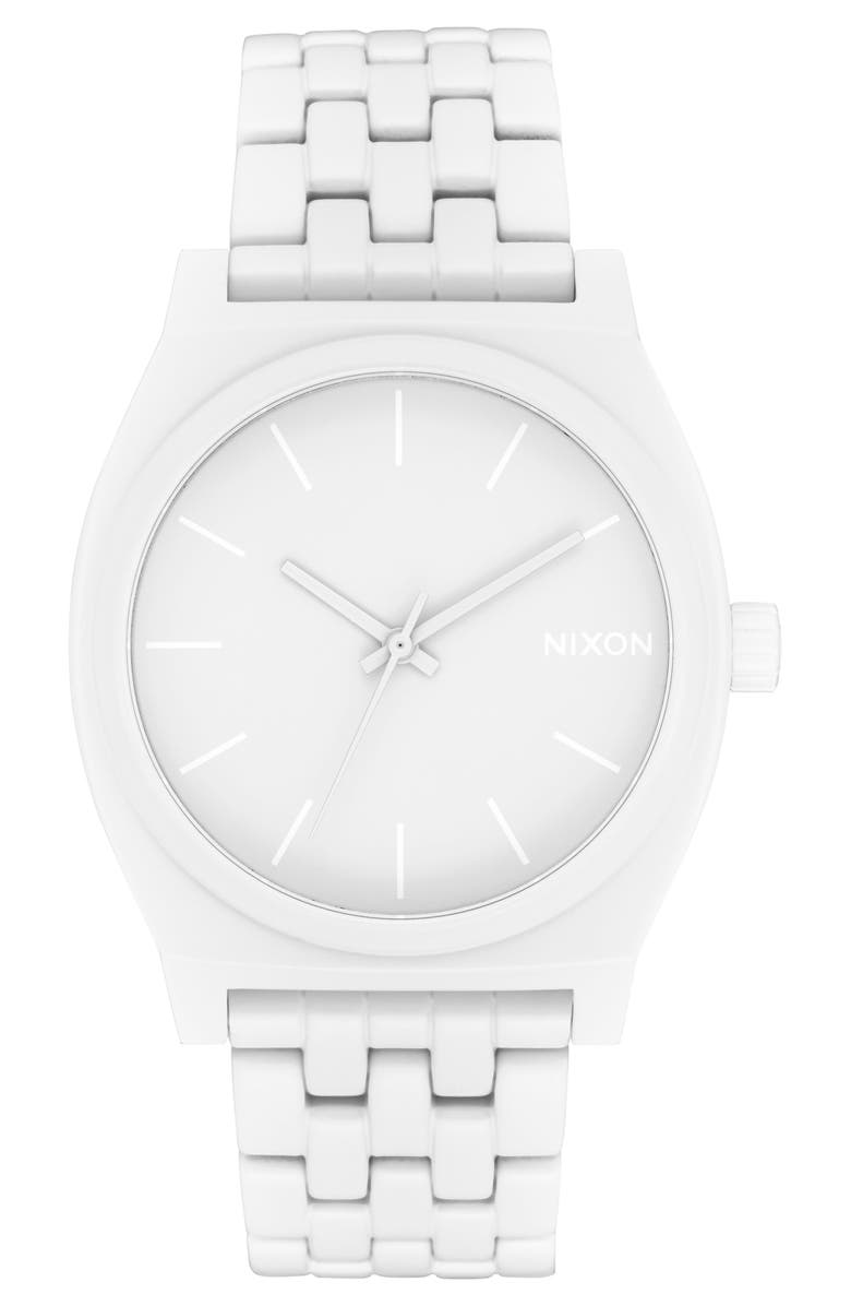 Nixon 'The Time Teller' Stainless Steel Bracelet Watch, 37mm | Nordstrom