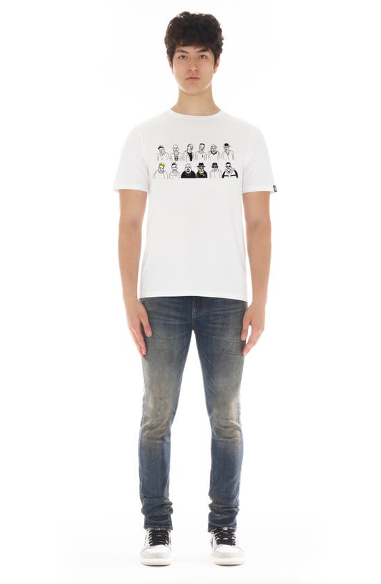 Shop Cult Of Individuality Hip-hop 50th Anniversary Cotton Graphic T-shirt In White