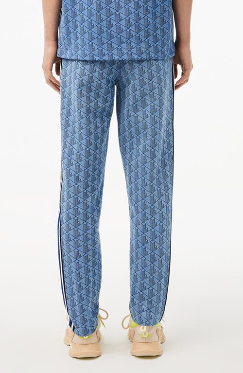 Lacoste Men's Geo Print Elastic-waist Pants In Rill/globe