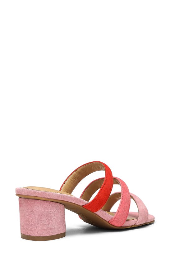 Shop Nydj Giacomo Triple Strap Slide Sandal In Blush Pink