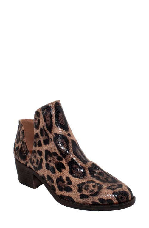 Chronicle Bootie in Tan Leopard