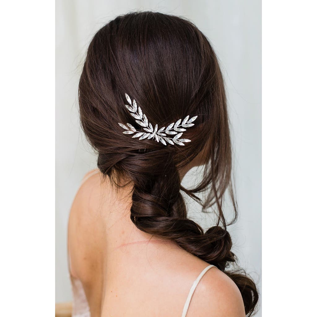 Brides And Hairpins Brides & Hairpins Makenna Crystal Hair Comb In Silver