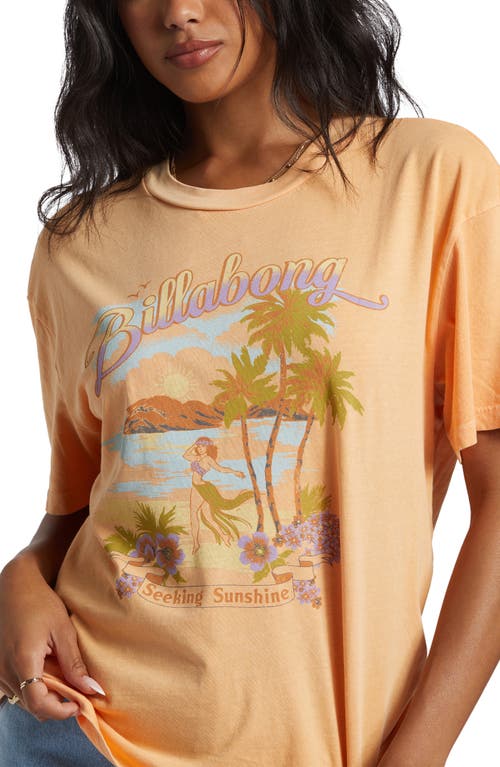 Shop Billabong Wish You Were Here Graphic T-shirt In Tangy Peach