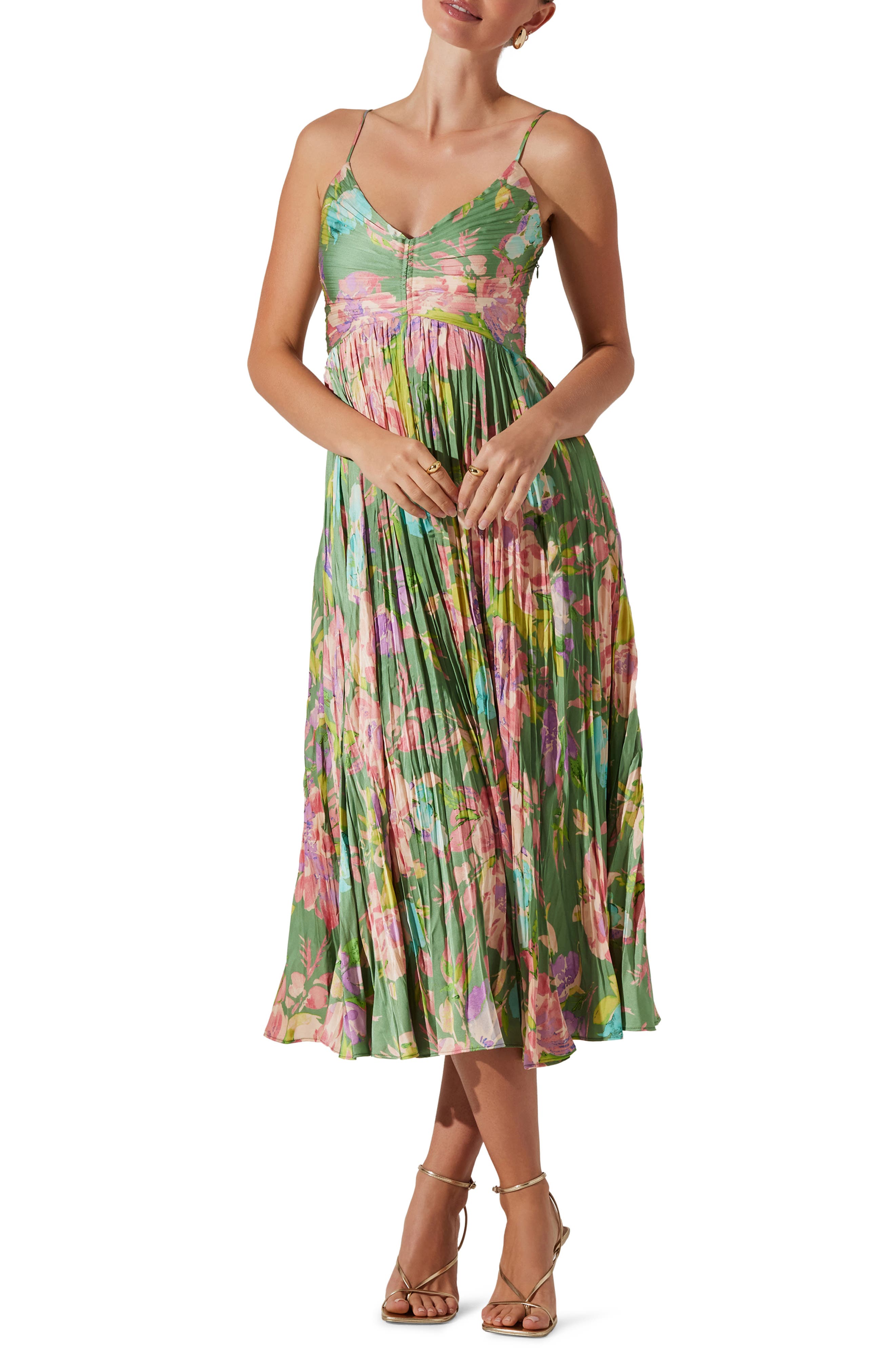 ASTR the Label Maeve Floral Midi Sundress | Nordstrom