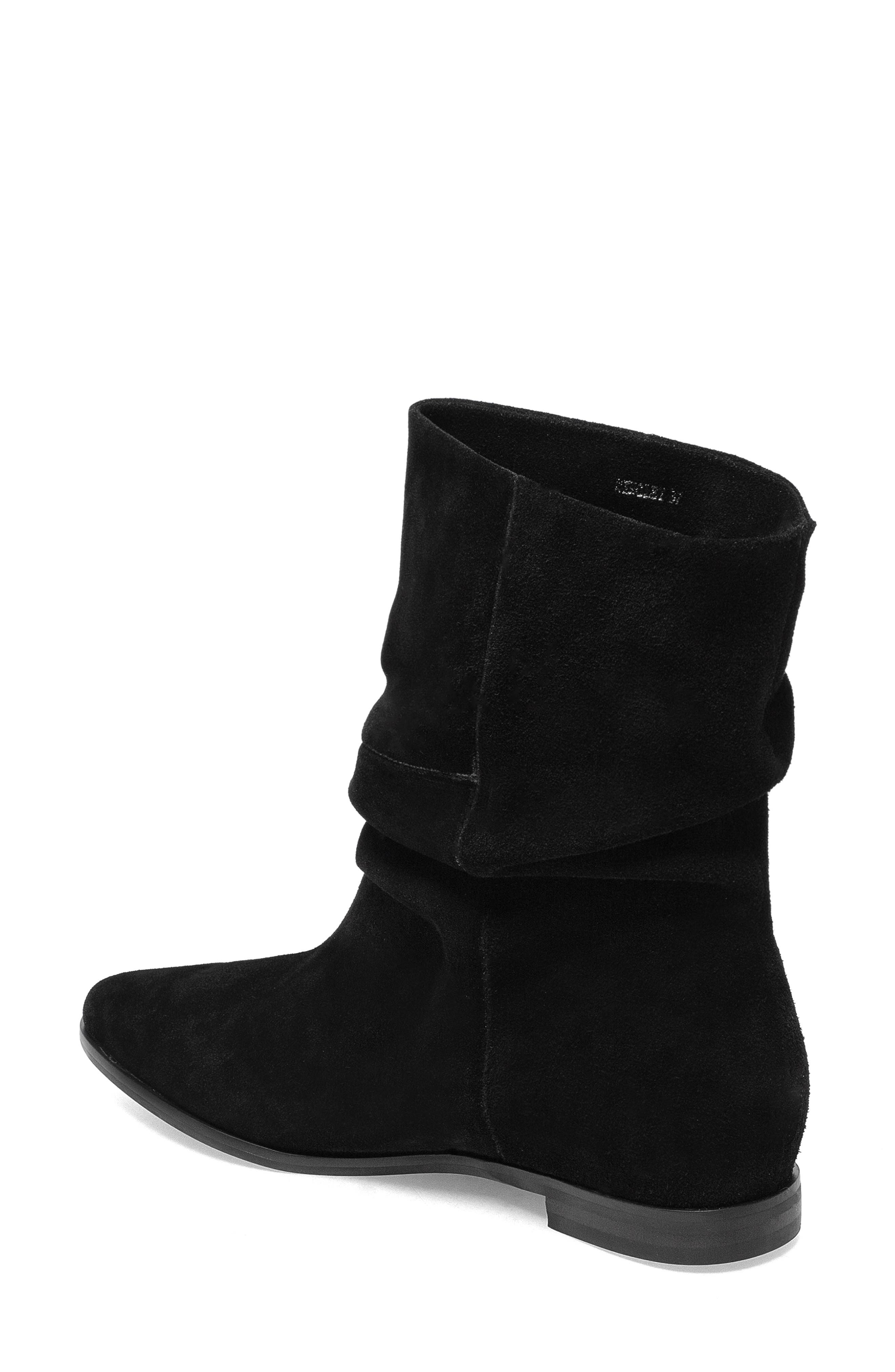 flat black suede boots womens