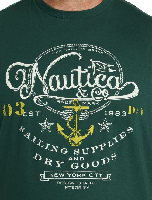Nautica Heritage Graphic Tee In Tidal Green