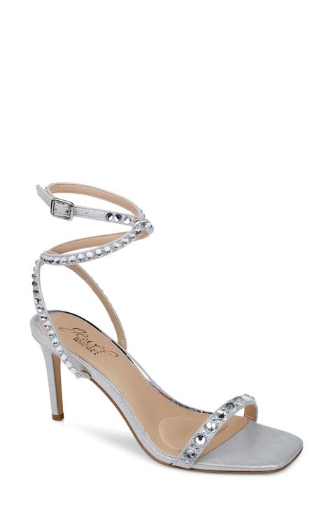 silver dress sandals | Nordstrom
