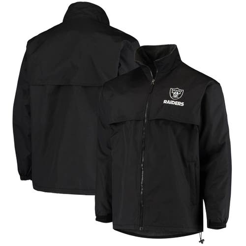 Men's Dunbrooke Black Las Vegas Raiders Triumph Fleece Full-Zip Jacket