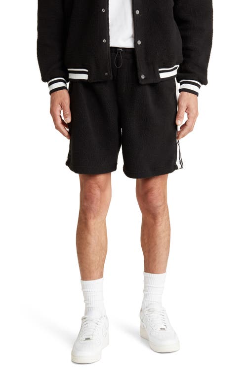 High Pile Fleece Sweat Shorts in Black