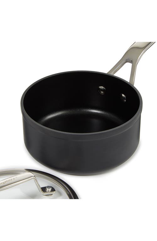 Berghoff Essentials Hard Anodized 1.3-quart Nonstick Covered Saucepan In Black