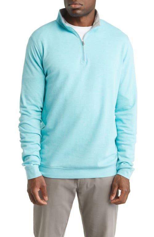 Peter Millar Crown Comfort Stretch Cotton & Modal Half Zip Pullover in Radiant Blue at Nordstrom, Size Xx-Large