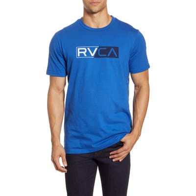 Rvca Lateral Logo T-Shirt, Blue