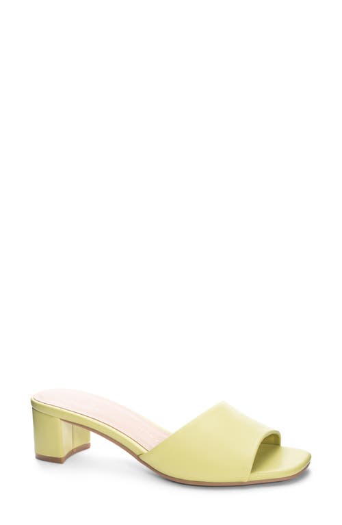 Chinese Laundry Lana Slide Sandal in Lime Green