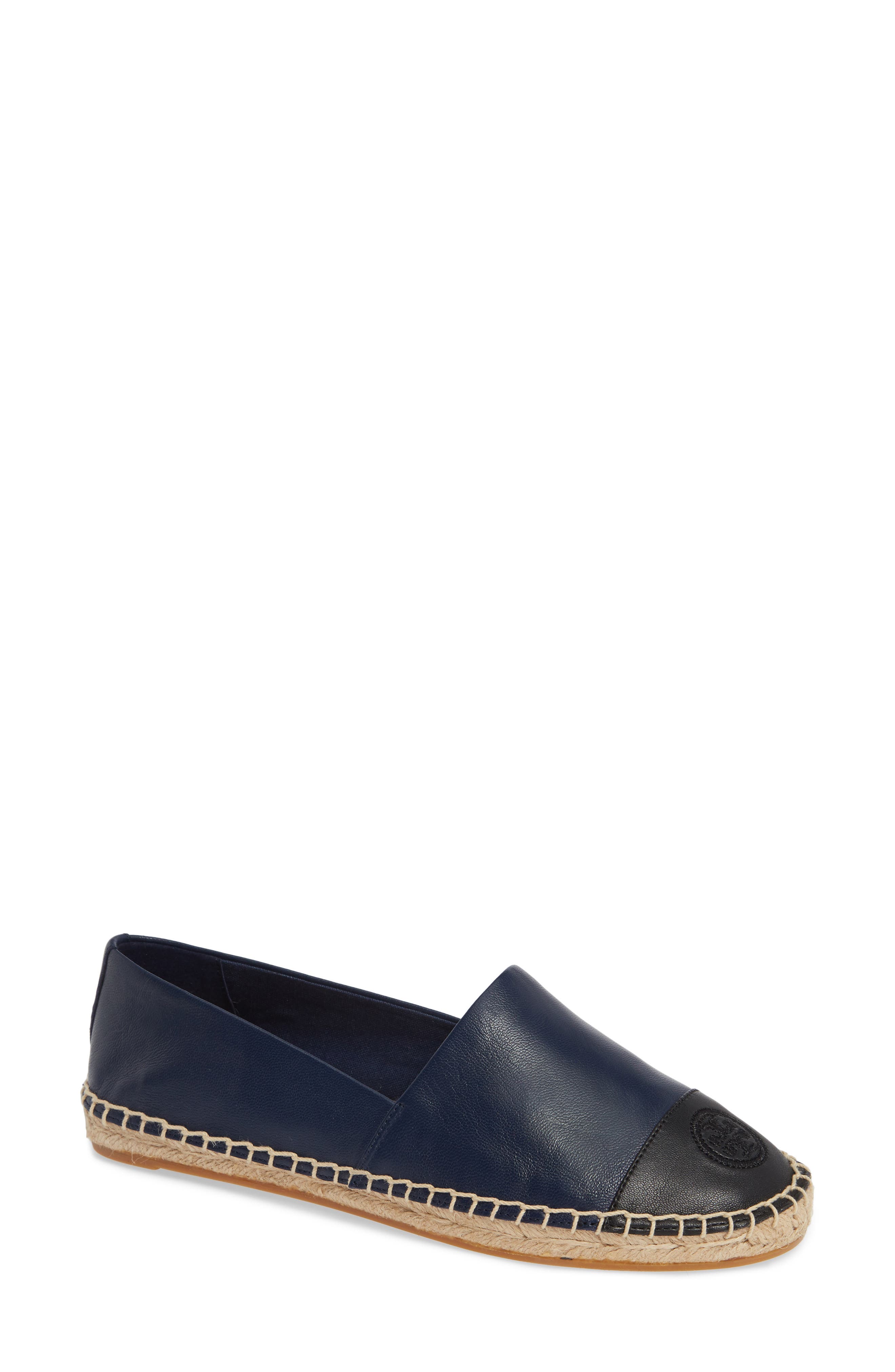 Tory Burch Colorblock Espadrille Flat, Blue