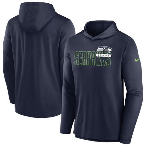 Men's Nike Neon Green Seattle Seahawks Sideline Club Fleece Pullover Hoodie