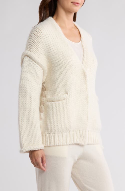 LUNYA LUNYA LOFTY WOOL BLEND WHIPSTITCH CARDIGAN 
