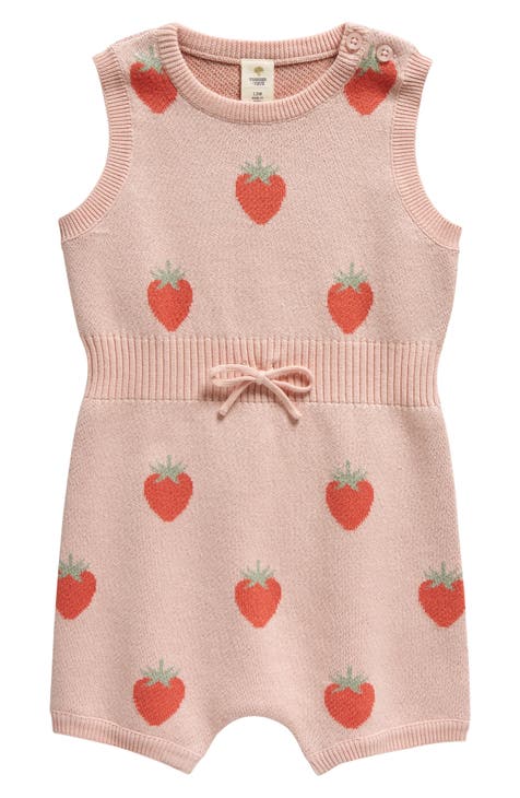 Ribbed Waist Cotton Romper (Baby)