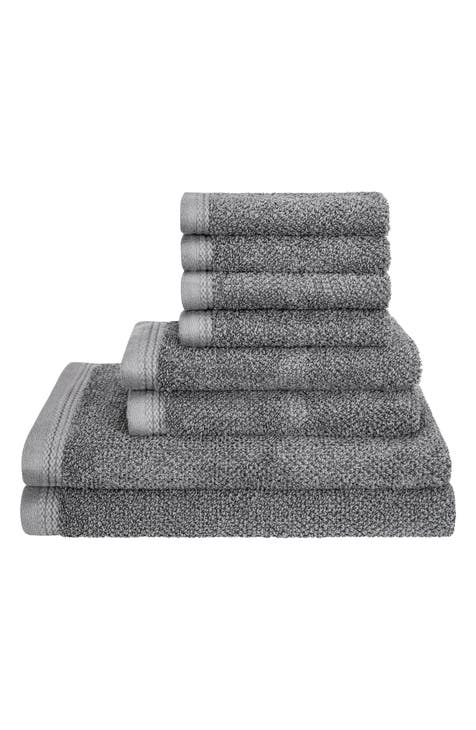 Solid 100% Cotton 8-Piece Towel Set