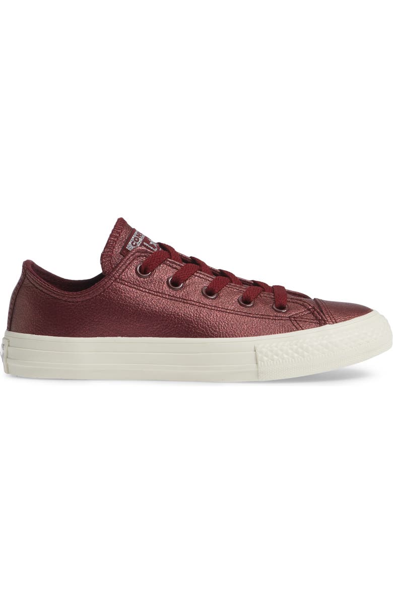 Converse Chuck Taylor<sup>®</sup> All Star<sup>®</sup> Metallic Faux Leather Ox Sneaker, Alternate, color, 