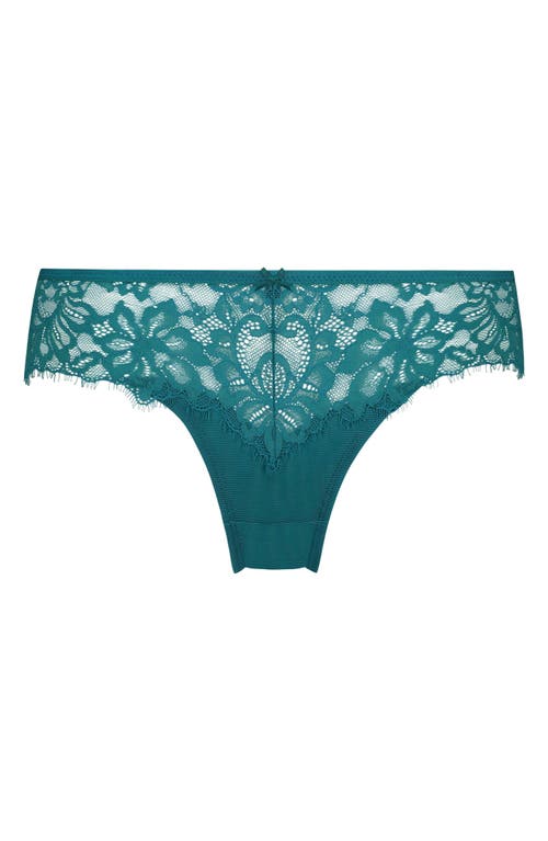 Shop Hunkemoller Hunkemöller Isabella Brazilian Panties In Deep Lake