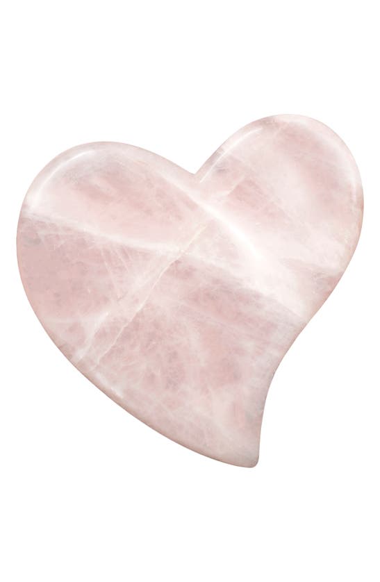 Jenny Patinkin Uplifting Rose Quartz Heart Gua Sha In Pink