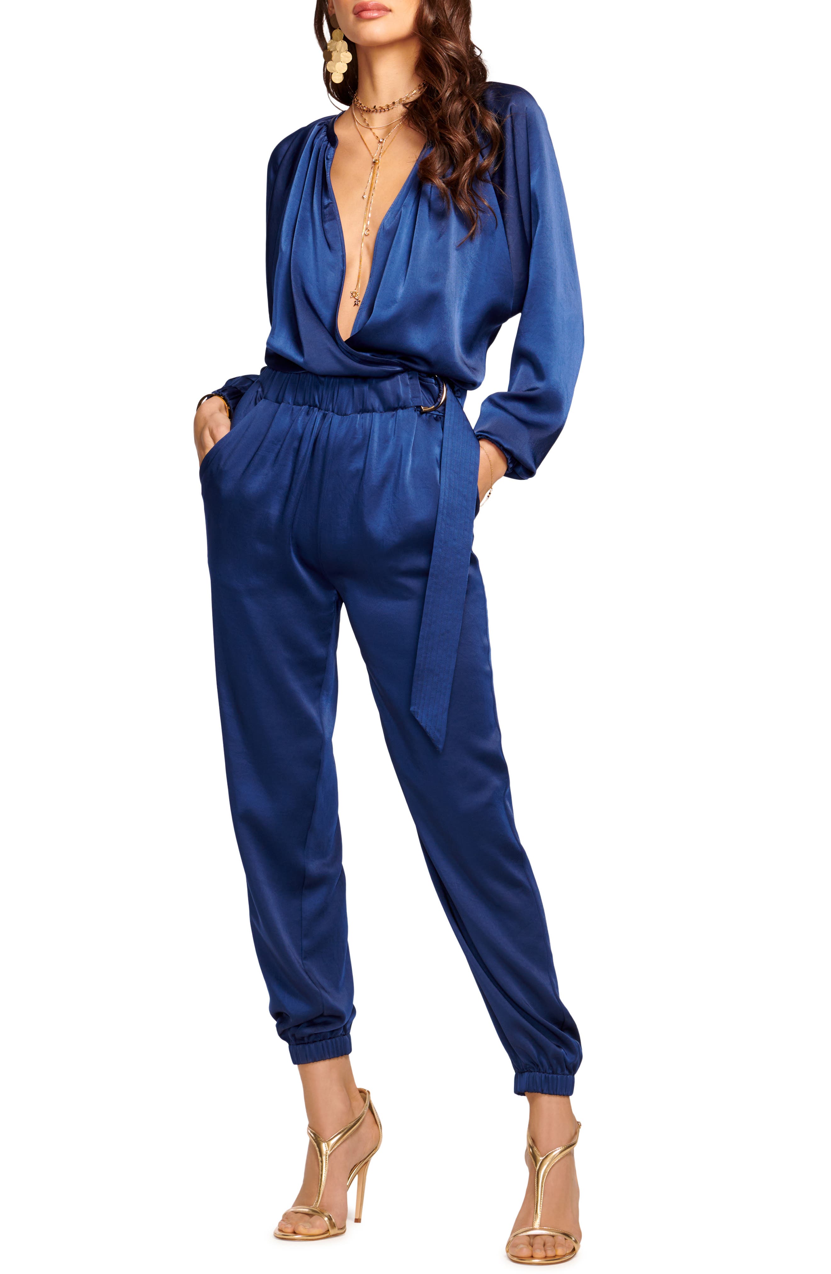 navy blue jumpsuit womens