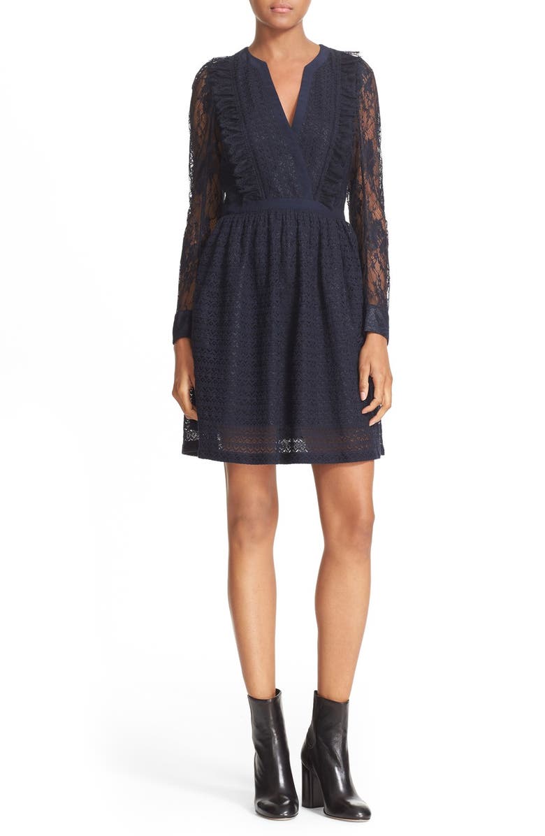 The Kooples Mixed Lace Dress | Nordstrom