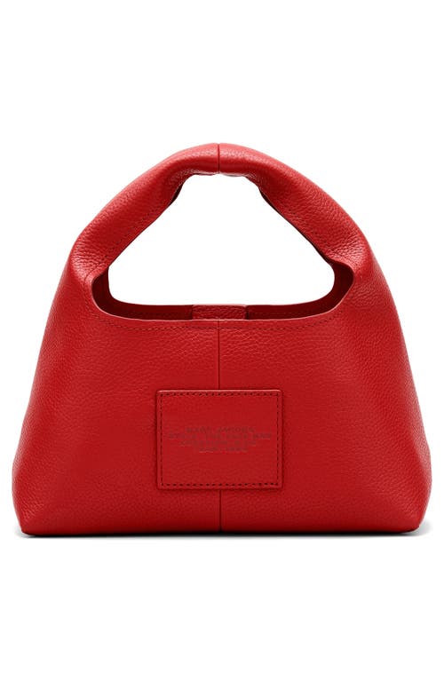 Shop Marc Jacobs The Mini Leather Sack Bag In True Red