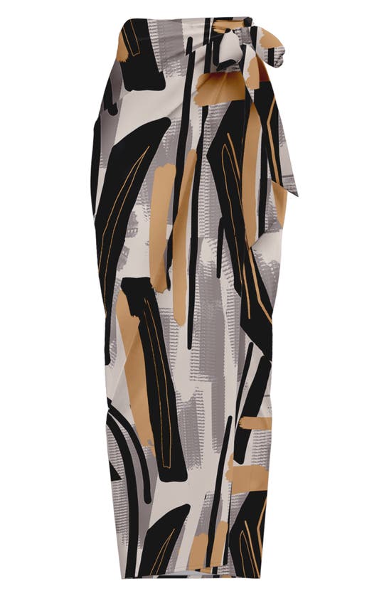 DIARRABLU DIARRABLU SEUR ABSTRACT PRINT WRAP SKIRT