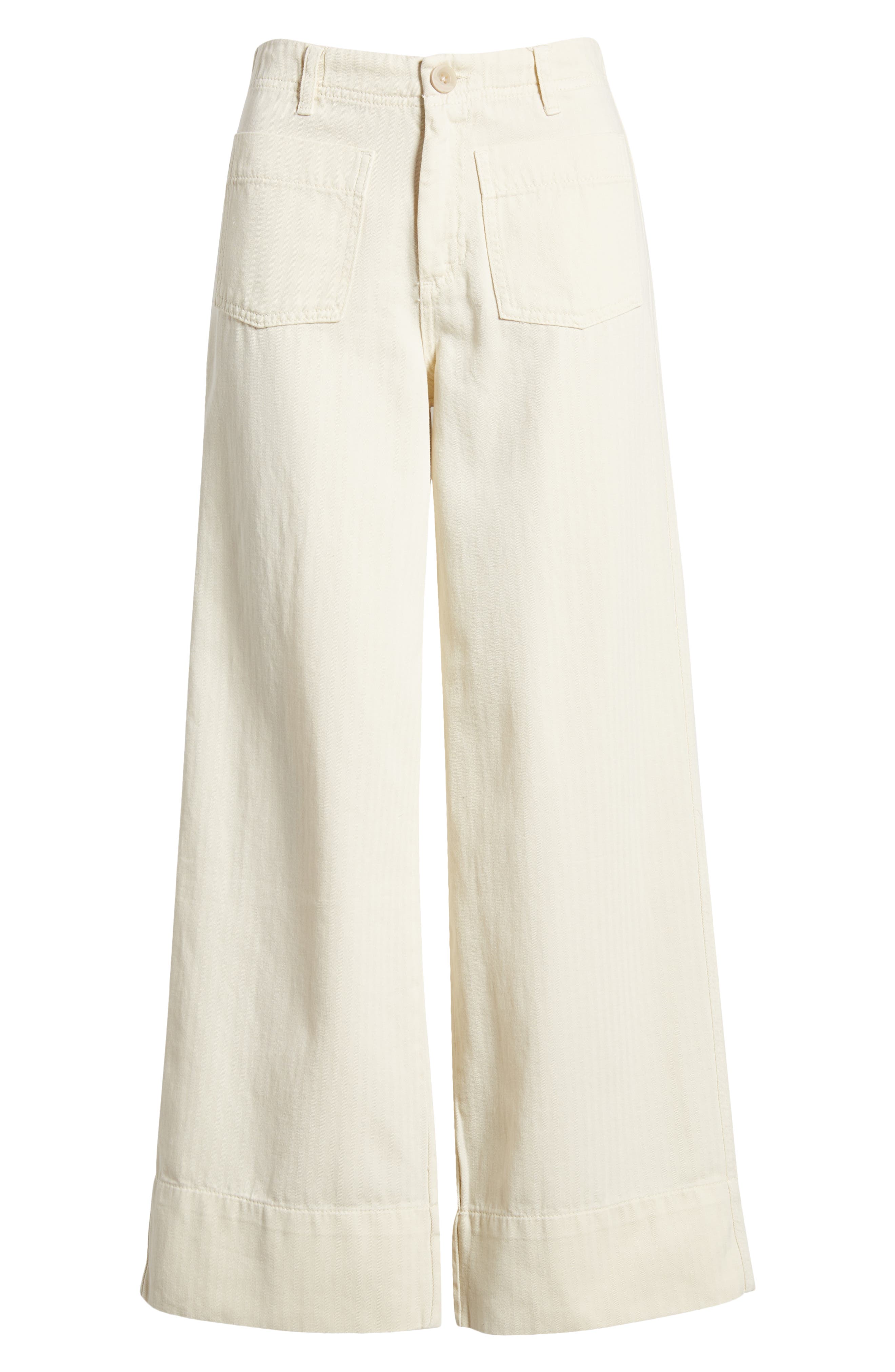 High-rise cotton-blend suit pants