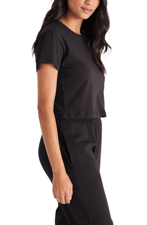 The Standard Stitch The Crop Top In Vintage Black