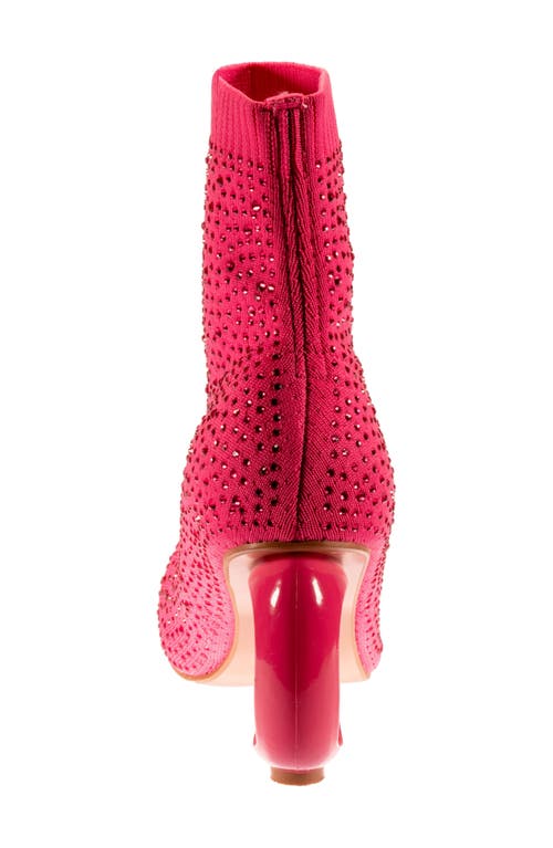 Ninety Union Barb Round Heel Bootie In Fuchsia