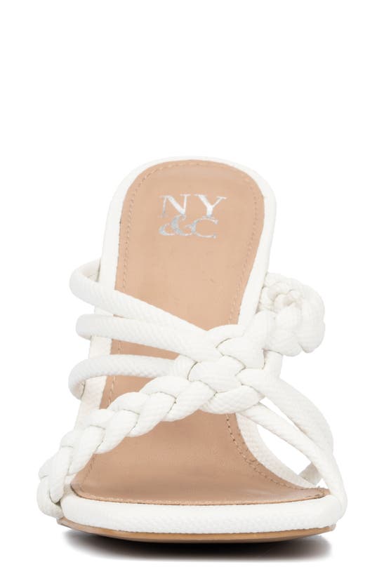 Shop New York And Company Dalia Heeled Sandal In White
