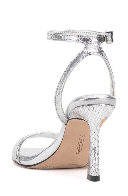 Vince Camuto Penelopy Ankle Strap Sandal In Silver